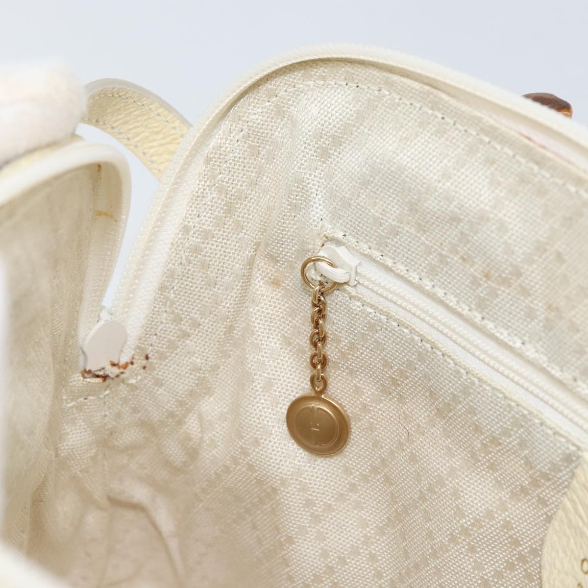 GUCCI Bamboo Hand Bag Suede 2way Beige Gold 000 2865 0290 Auth ep13200