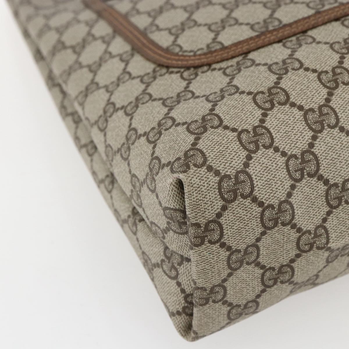 GUCCI GG Supreme Web Sherry Line Tote Bag PVC Beige 39 02 003 Auth ep13207V