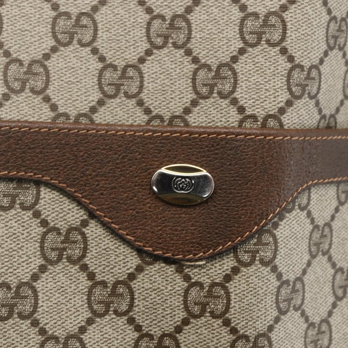 GUCCI GG Supreme Web Sherry Line Tote Bag PVC Beige 39 02 003 Auth ep13207V