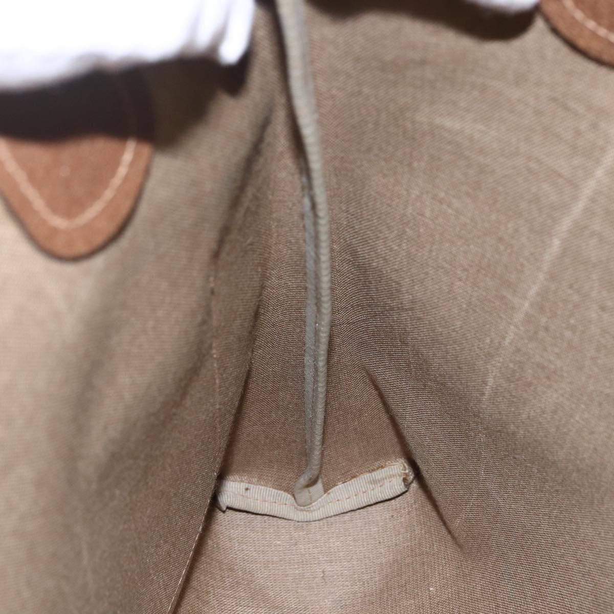 GUCCI GG Supreme Web Sherry Line Tote Bag PVC Beige 39 02 003 Auth ep13207V