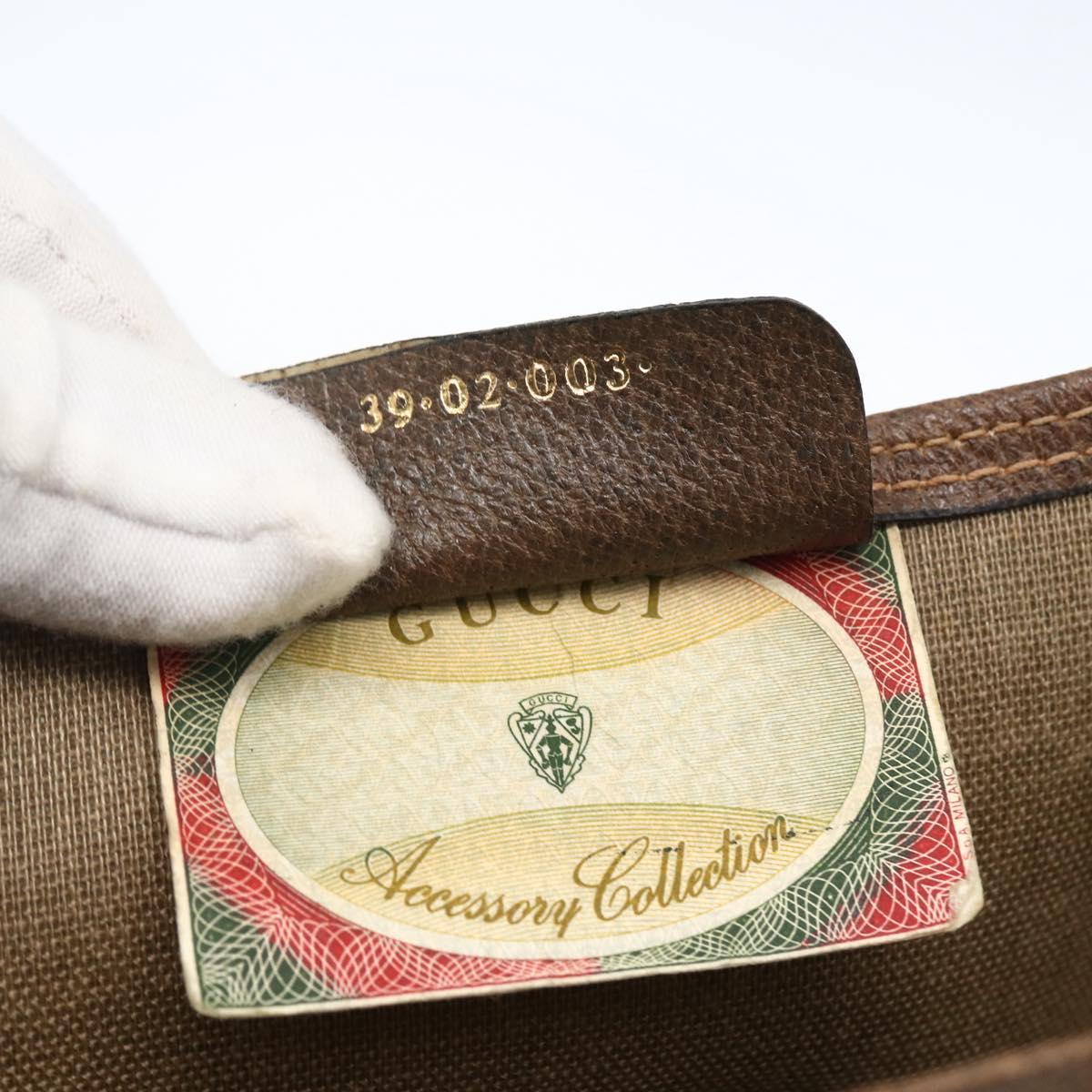 GUCCI GG Supreme Web Sherry Line Tote Bag PVC Beige 39 02 003 Auth ep13207V