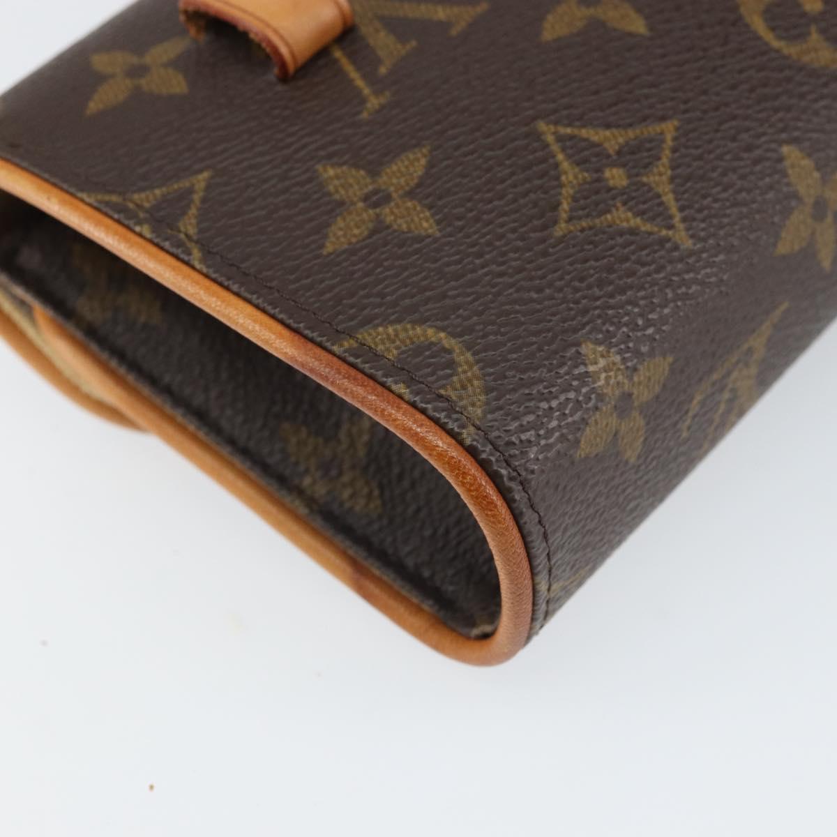 LOUIS VUITTON Monogram Pochette Florentine Waist bag M51855 LV Auth ep13215