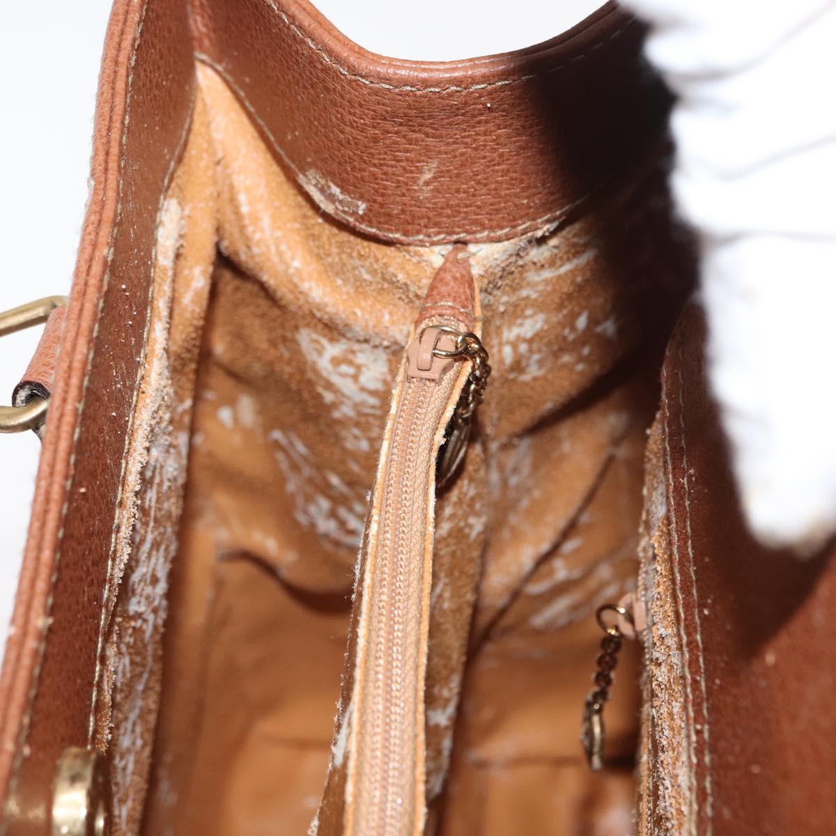 GUCCI Bamboo Hand Bag Leather Brown Gold 002 1186 0260 Auth ep13219
