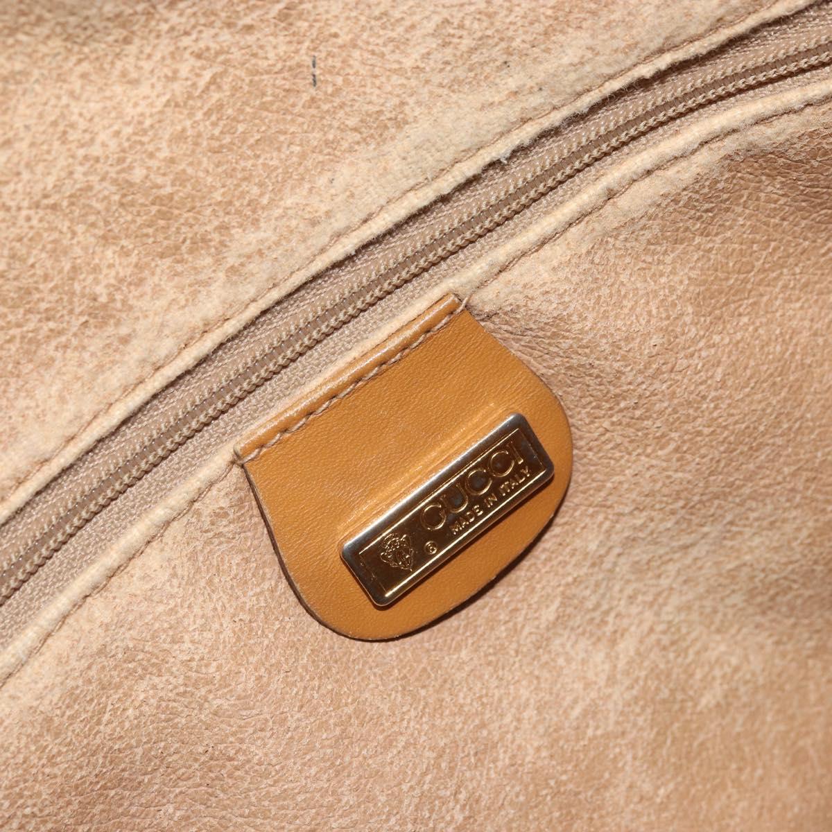 GUCCI Micro GG Supreme Boston Bag PVC Beige Gold 002 58 0165 Auth ep13225