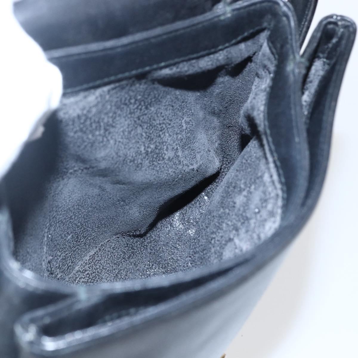 GUCCI Shoulder Bag Leather Black Silver 001 2214 Auth ep13226