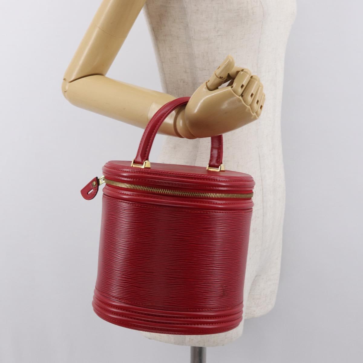 LOUIS VUITTON Epi Cannes Hand Bag Red M48037 LV Auth ep13229