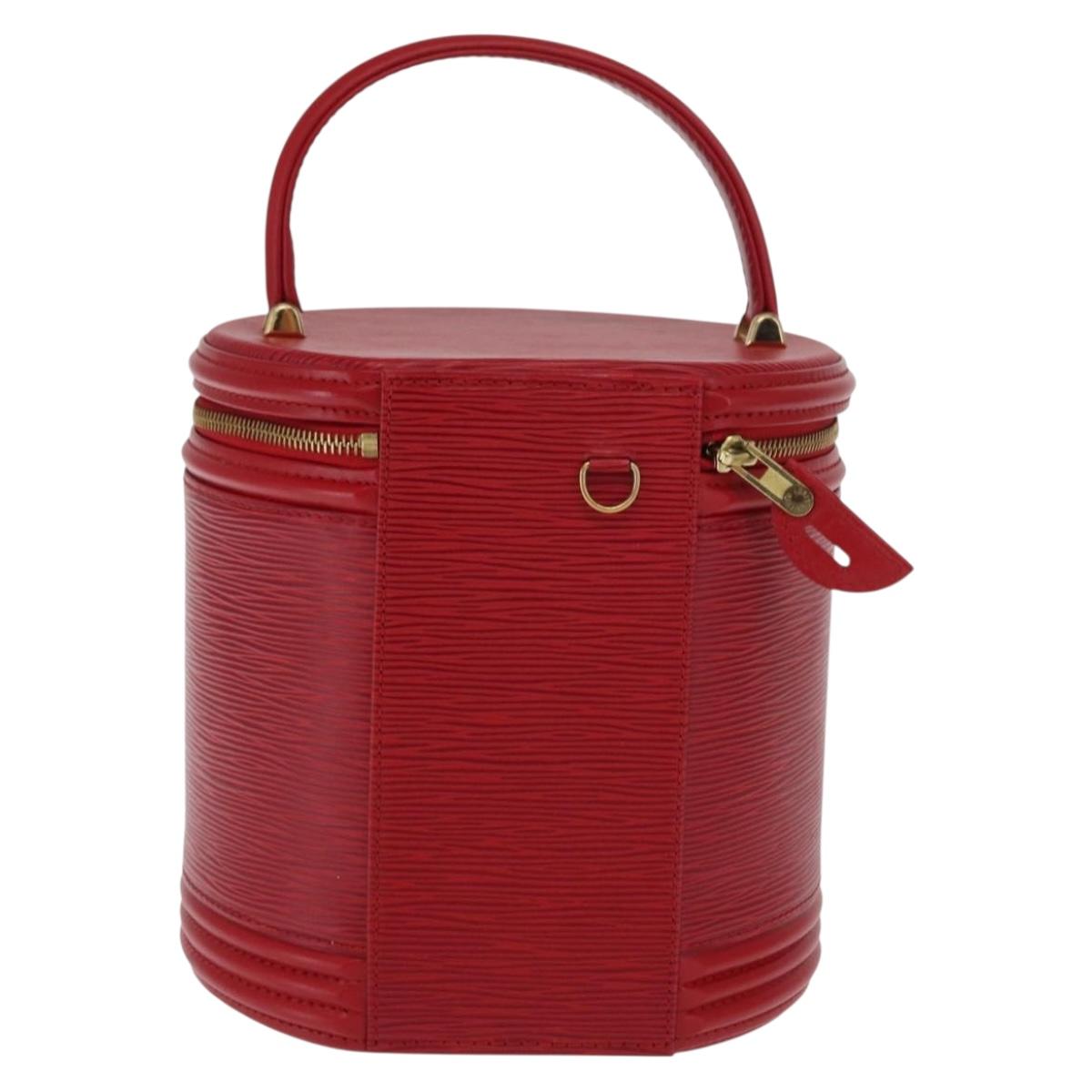 LOUIS VUITTON Epi Cannes Hand Bag Red M48037 LV Auth ep13229