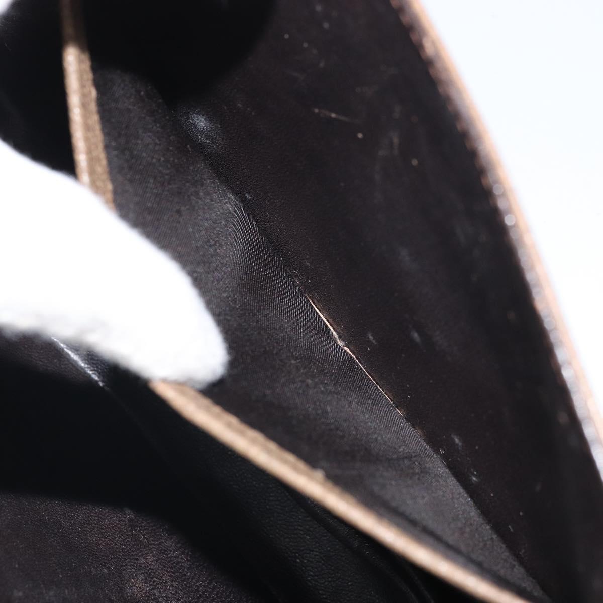 GUCCI Hand Bag Leather Brown Gold Auth ep13233