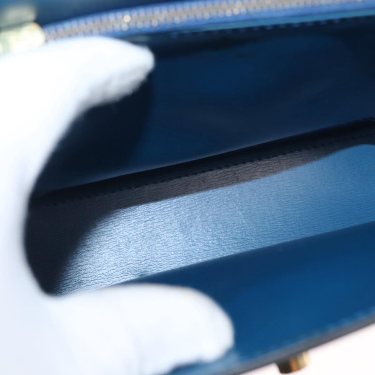 LOUIS VUITTON Epi Malesherbes Hand Bag Blue M52375 LV Auth ep13253