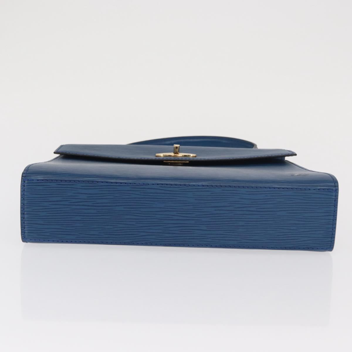 LOUIS VUITTON Epi Malesherbes Hand Bag Blue M52375 LV Auth ep13253