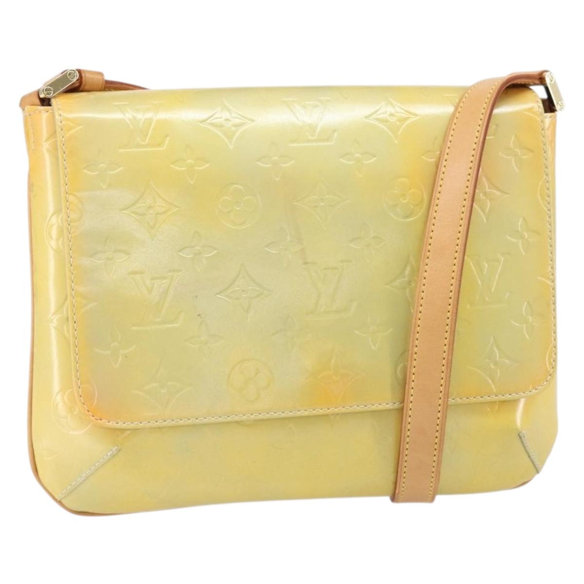 LOUIS VUITTON Monogram Vernis Thompson Street Bag Gris M91008 LV Auth ep13254