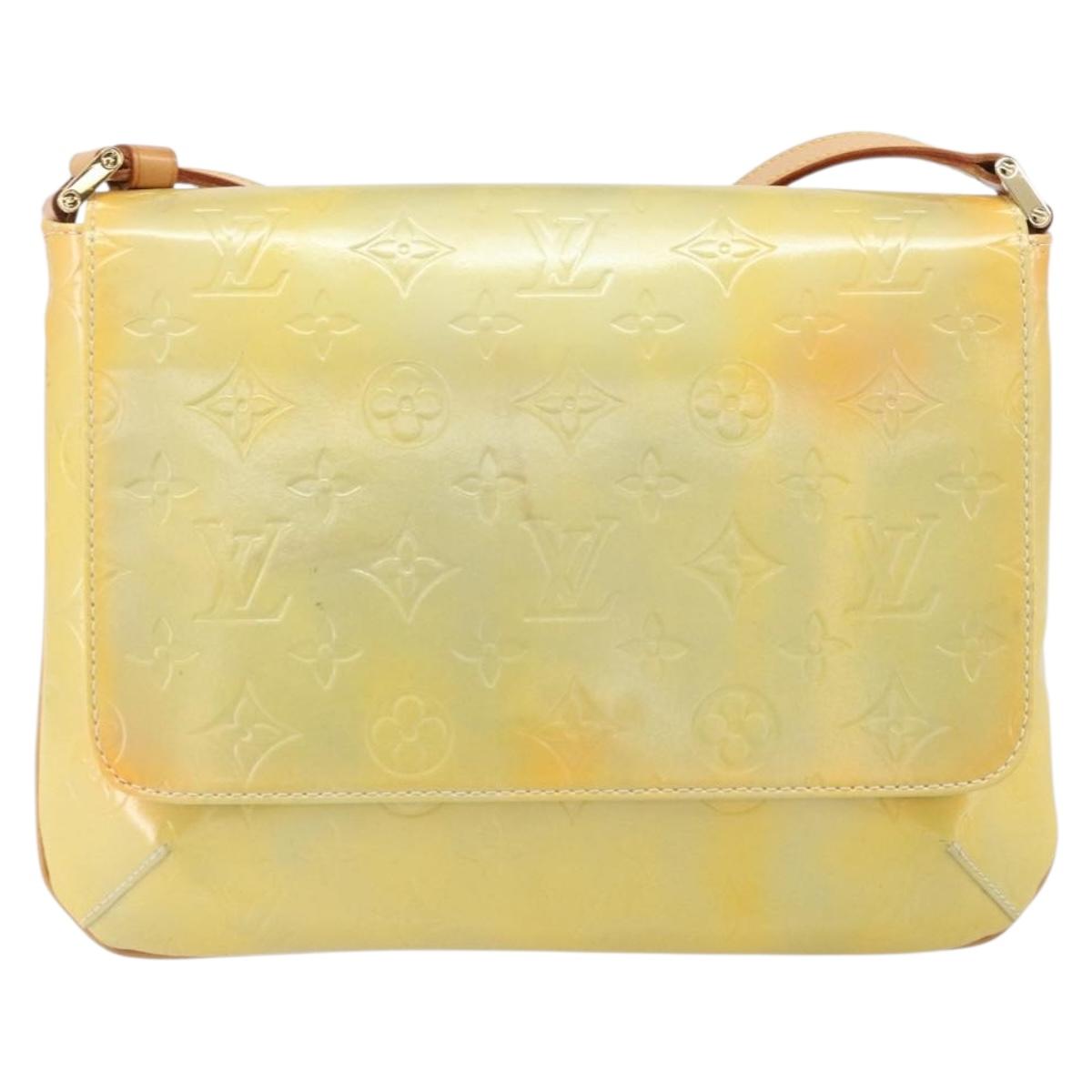 LOUIS VUITTON Monogram Vernis Thompson Street Bag Gris M91008 LV Auth ep13254