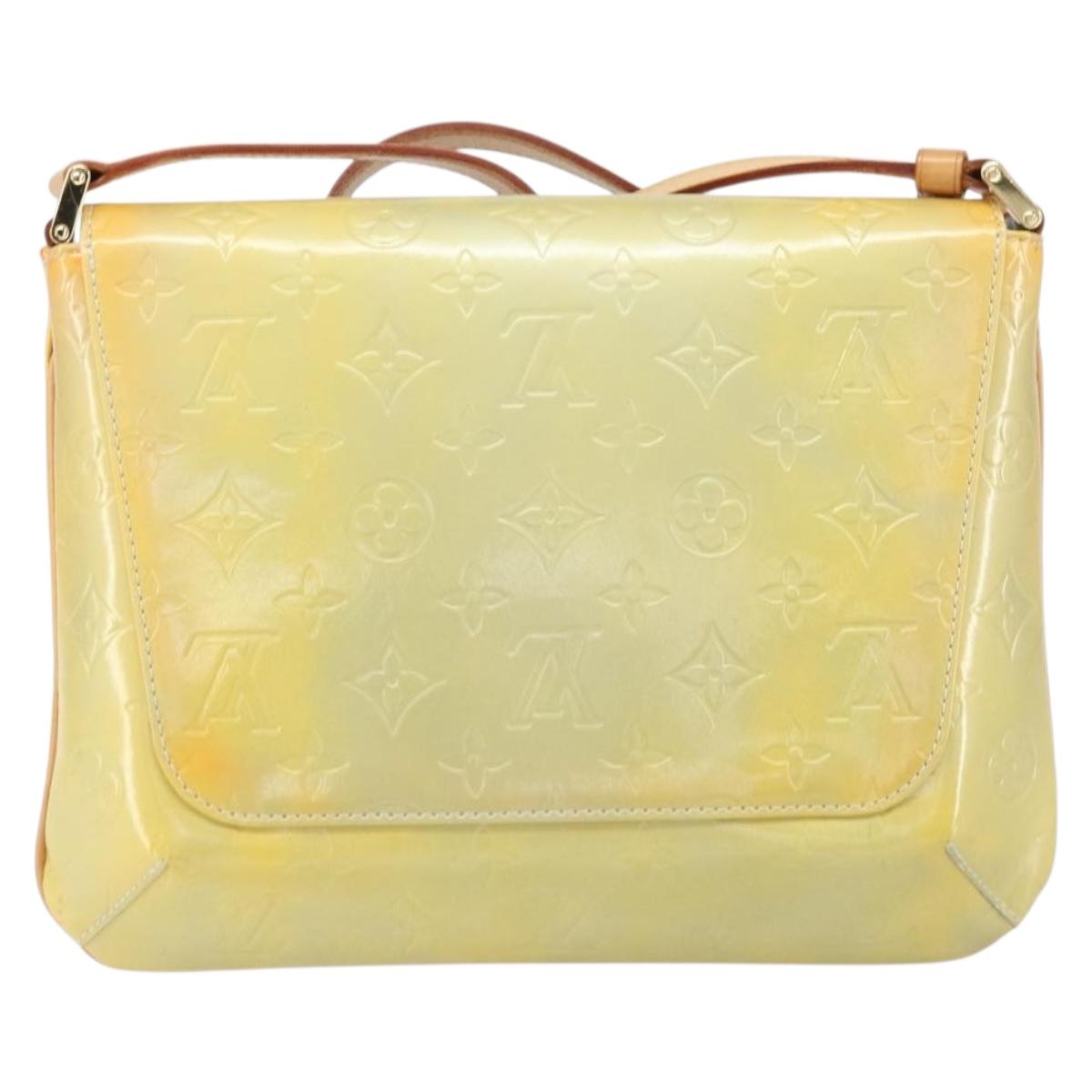 LOUIS VUITTON Monogram Vernis Thompson Street Bag Gris M91008 LV Auth ep13254