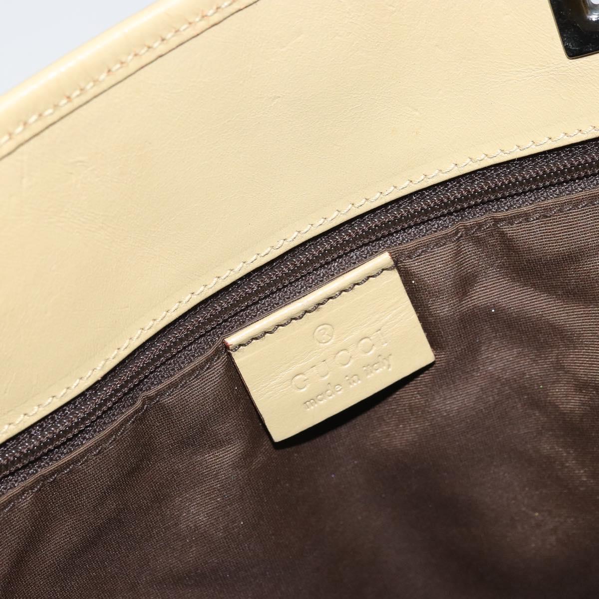 GUCCI GG Canvas Tote Bag Dark Brown Silver 31243 Auth ep13258