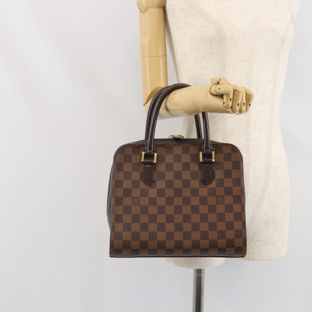 LOUIS VUITTON Damier Ebene Triana Hand Bag N51155 LV Auth ep13261