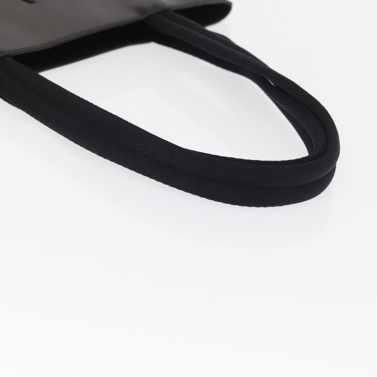 PRADA Hand Bag Leather Black Auth ep13263