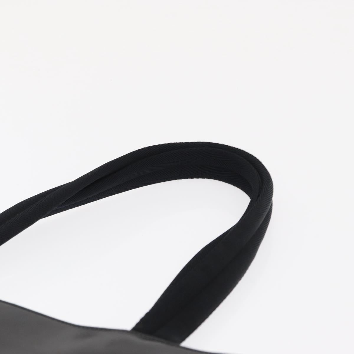 PRADA Hand Bag Leather Black Auth ep13263