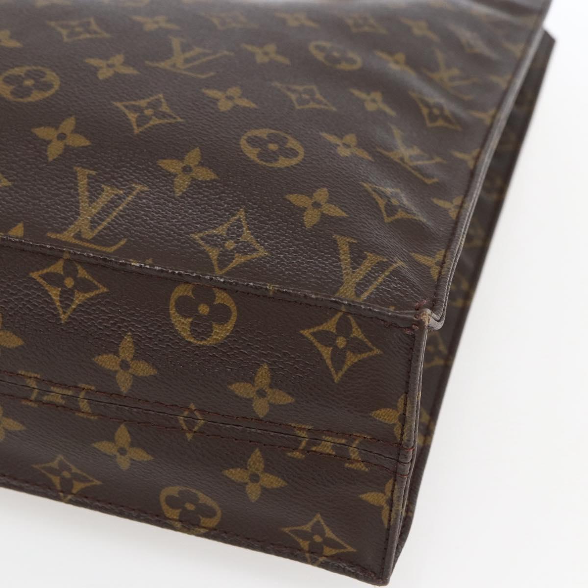 LOUIS VUITTON Monogram Sac Plat Hand Bag M51140 LV Auth ep13267