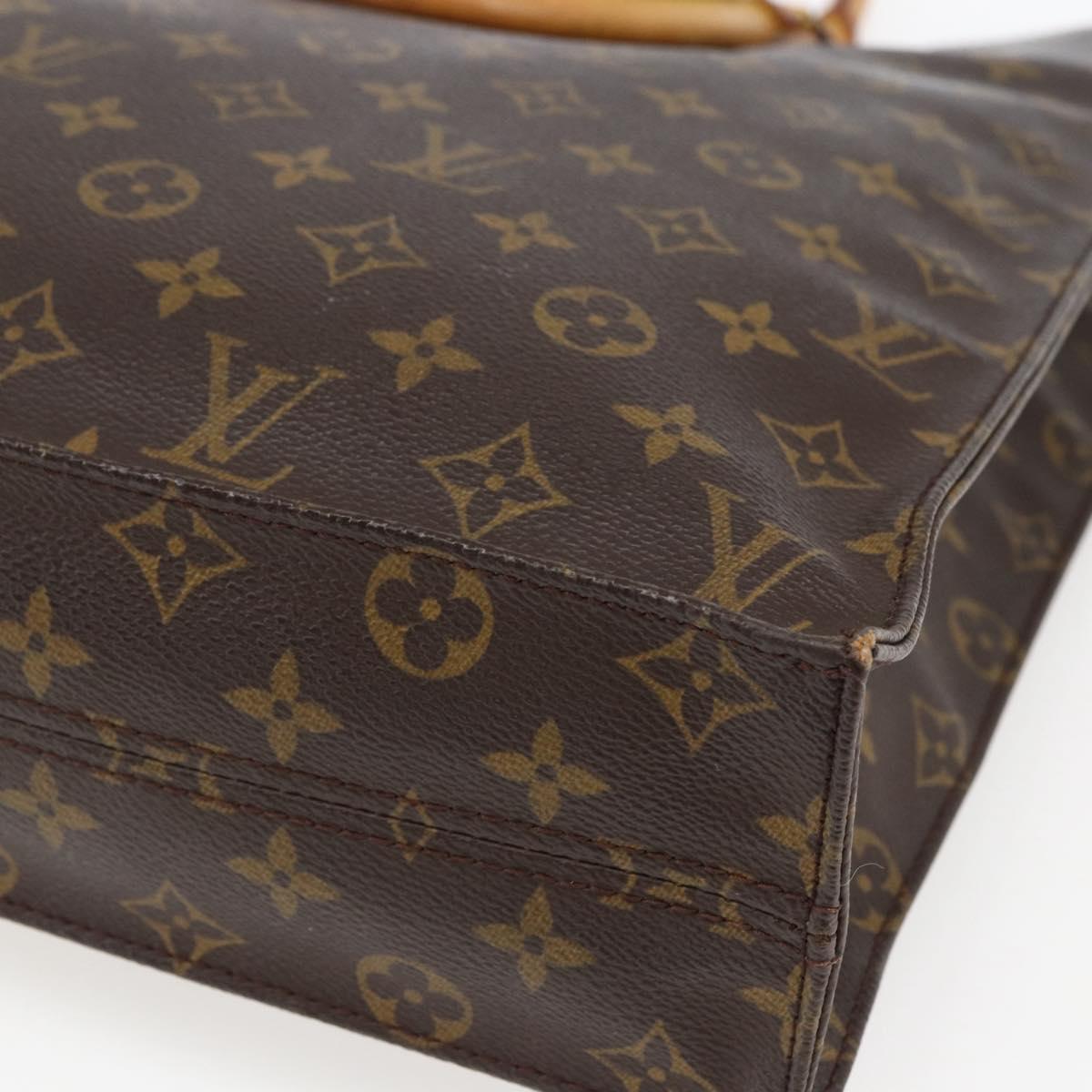 LOUIS VUITTON Monogram Sac Plat Hand Bag M51140 LV Auth ep13267