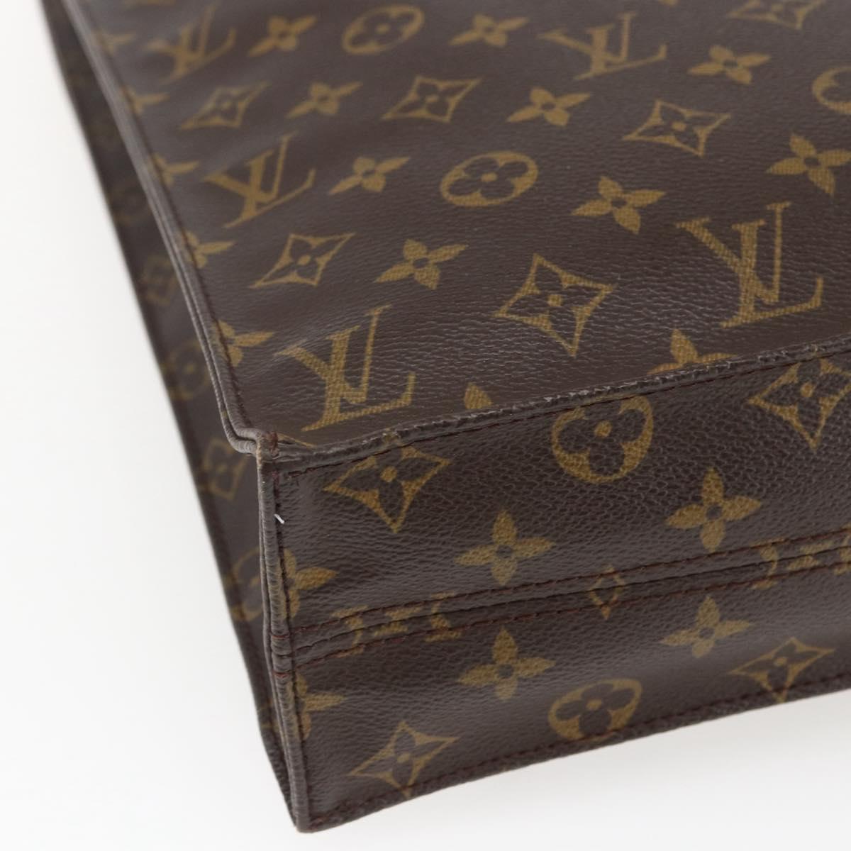 LOUIS VUITTON Monogram Sac Plat Hand Bag M51140 LV Auth ep13267