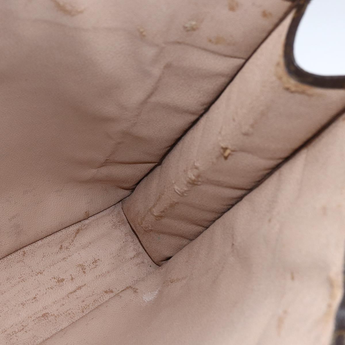 LOUIS VUITTON Monogram Sac Plat Hand Bag M51140 LV Auth ep13267