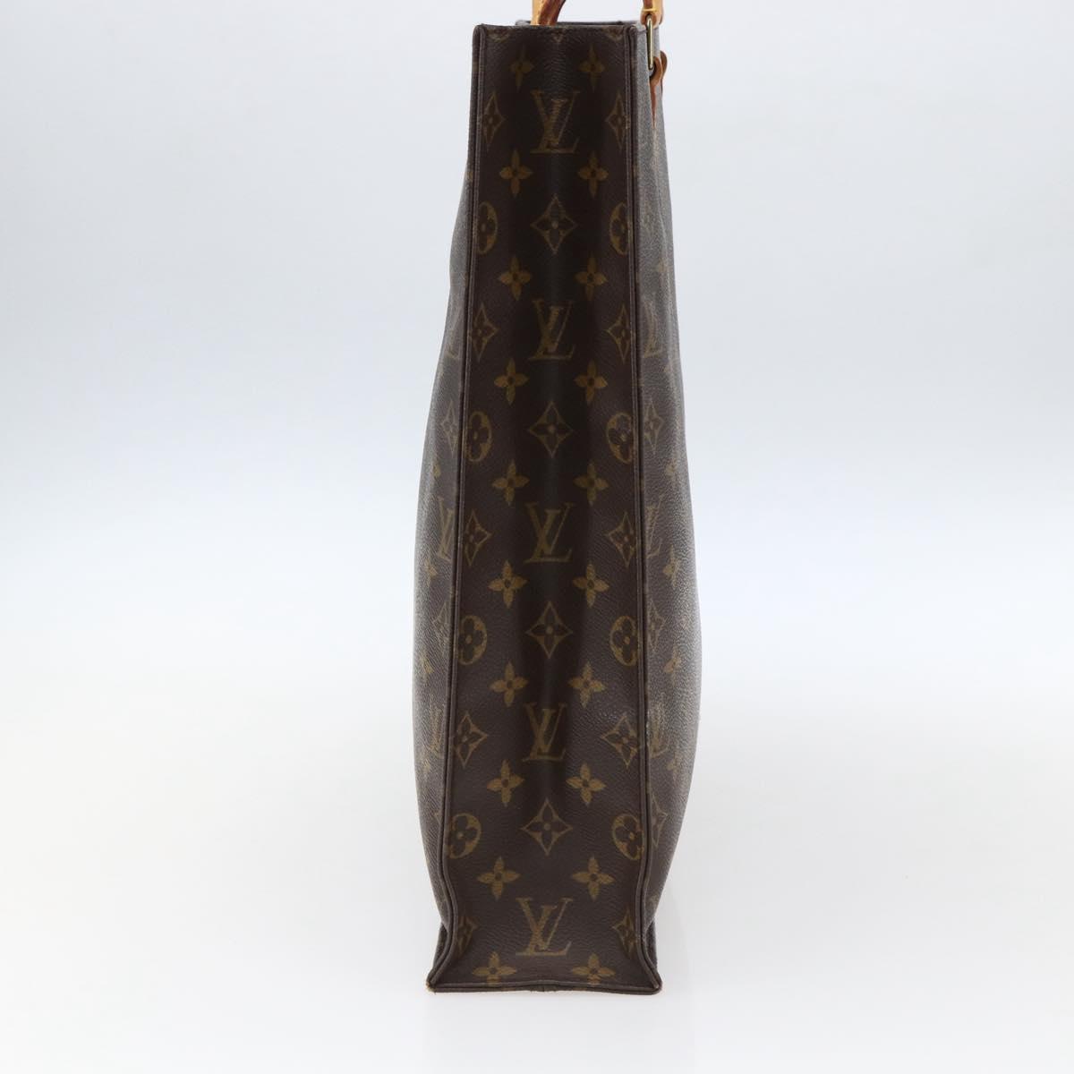 LOUIS VUITTON Monogram Sac Plat Hand Bag M51140 LV Auth ep13267