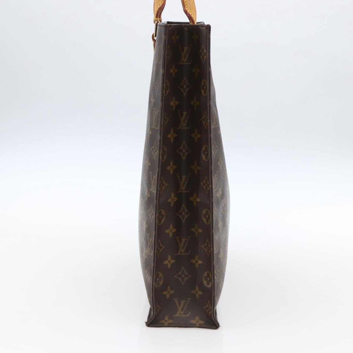 LOUIS VUITTON Monogram Sac Plat Hand Bag M51140 LV Auth ep13267