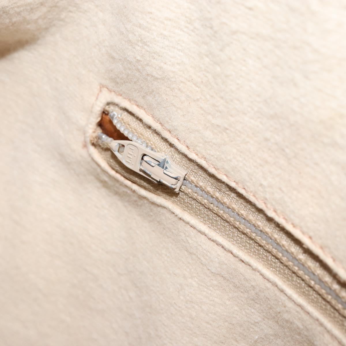 GUCCI GG Plus Supreme Hand Bag PVC Beige Gold Auth ep13270