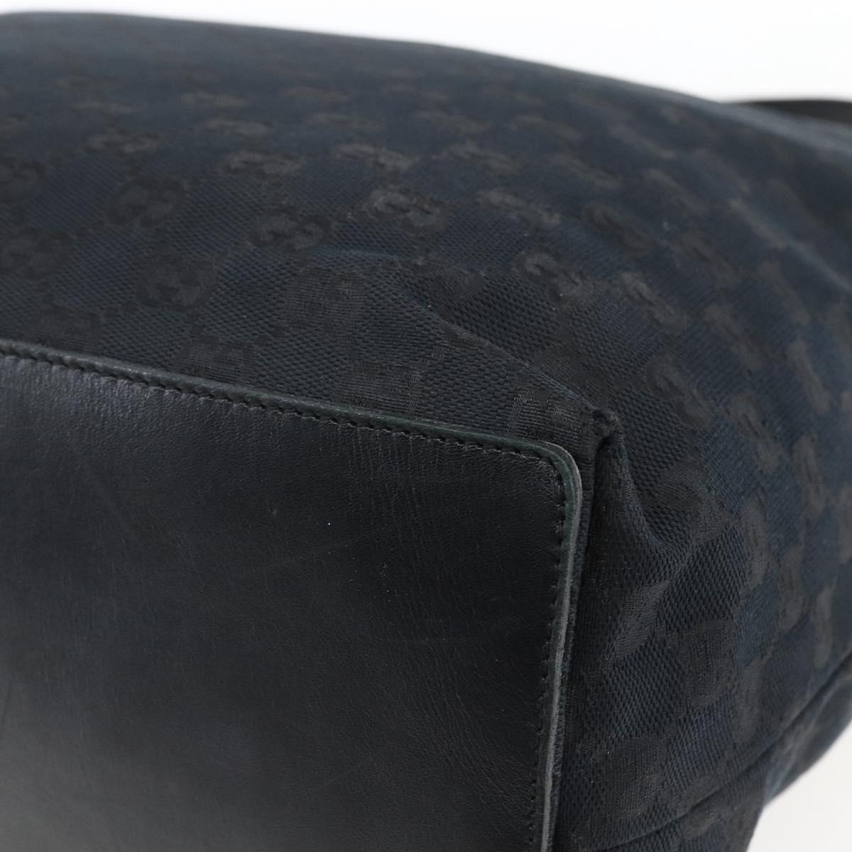 GUCCI GG Canvas Tote Bag Black Gold 002 1097 2404 Auth ep13271