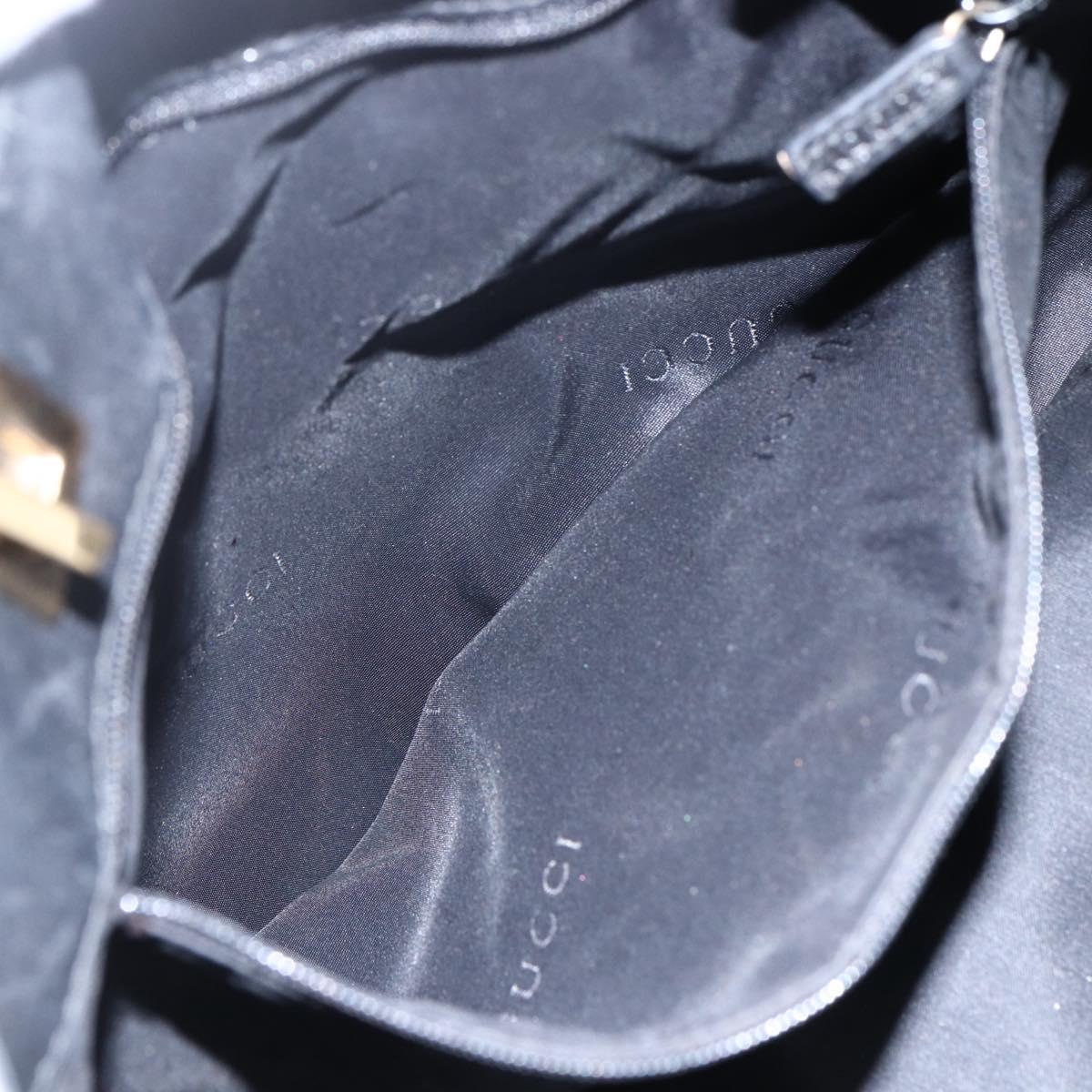 GUCCI GG Canvas Tote Bag Black Gold 002 1097 2404 Auth ep13271