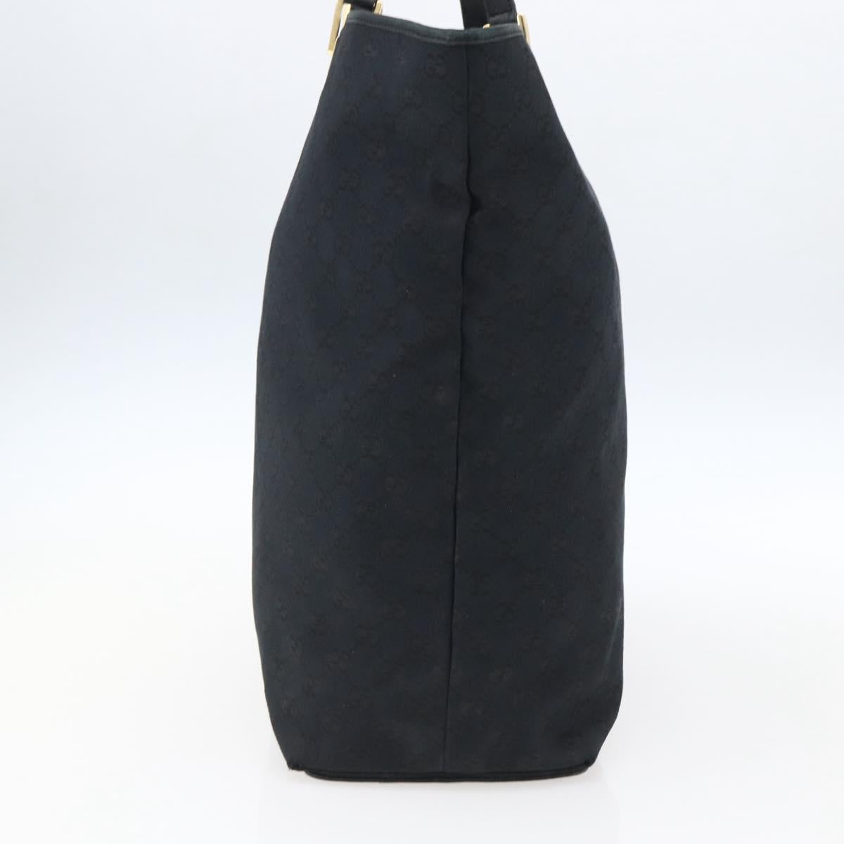 GUCCI GG Canvas Tote Bag Black Gold 002 1097 2404 Auth ep13271