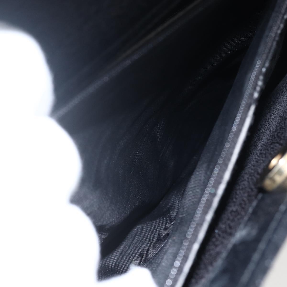 GUCCI Bamboo Hand Bag Leather Black Gold 002 1186 0260 Auth ep13272