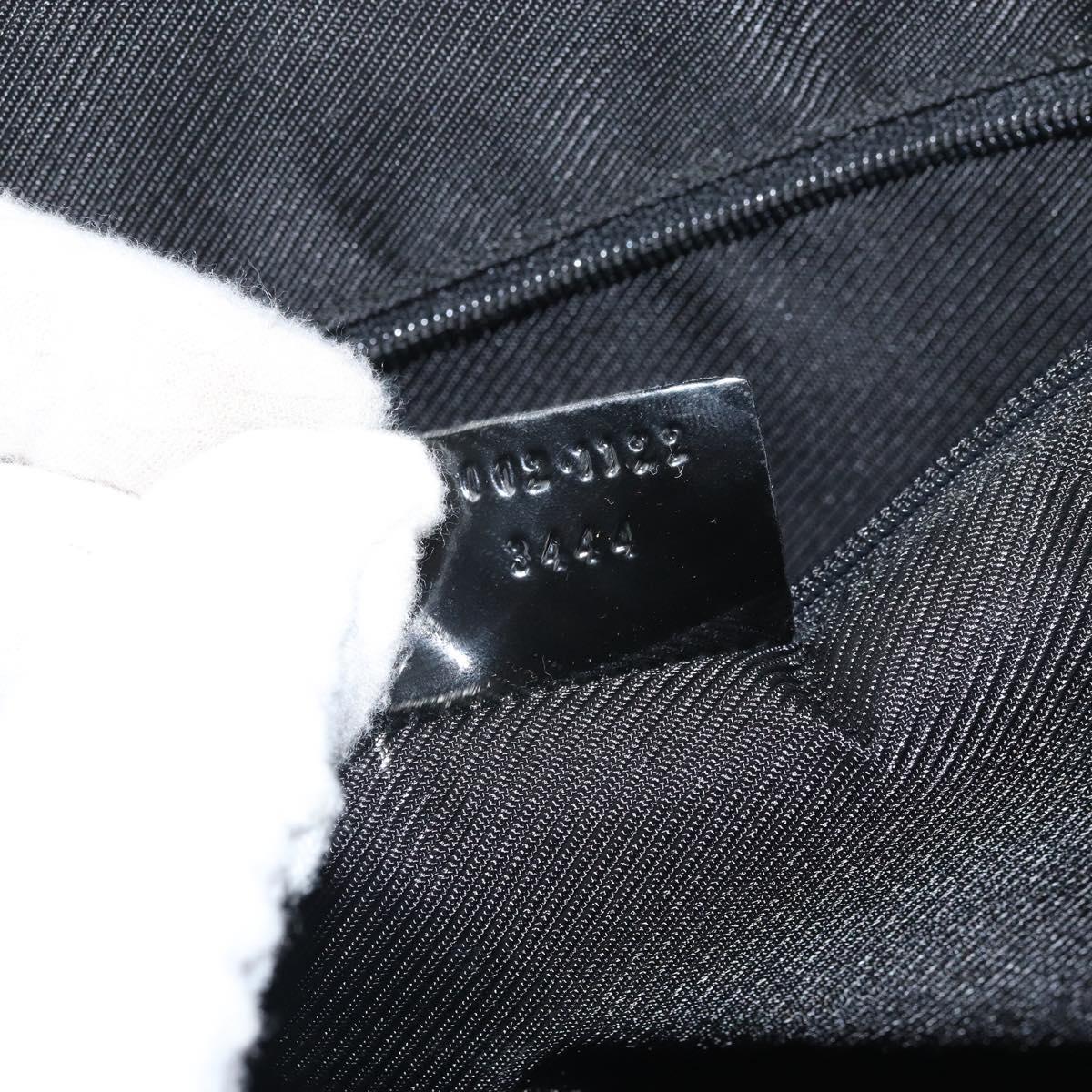 GUCCI GG Canvas Tote Bag Black Gold 002 1122 3444 Auth ep13276