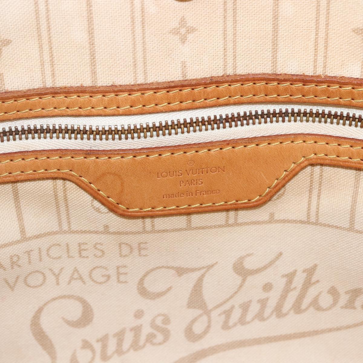 LOUIS VUITTON Damier Azur Neverfull PM Tote Bag N41362 LV Auth ep13282