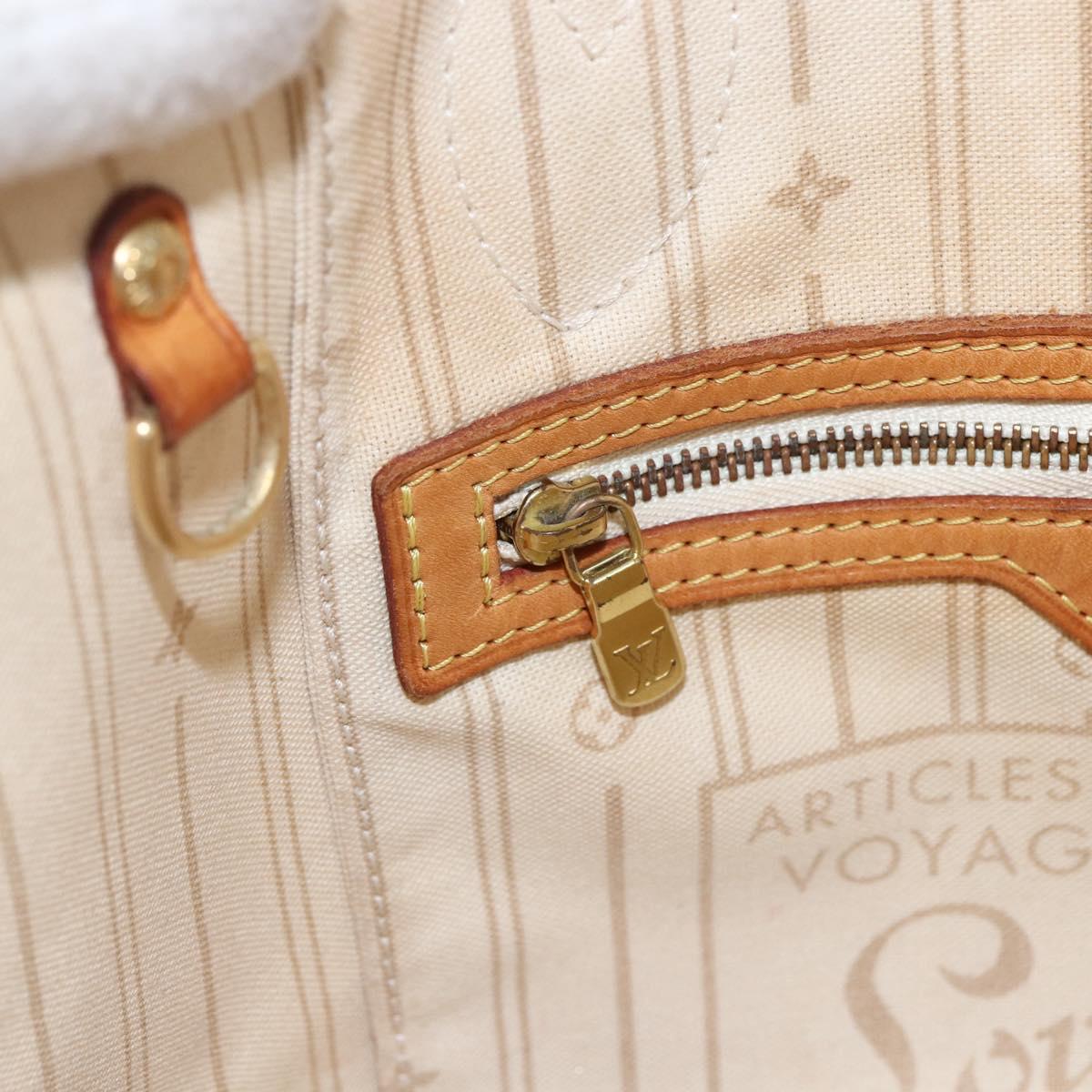 LOUIS VUITTON Damier Azur Neverfull PM Tote Bag N41362 LV Auth ep13282