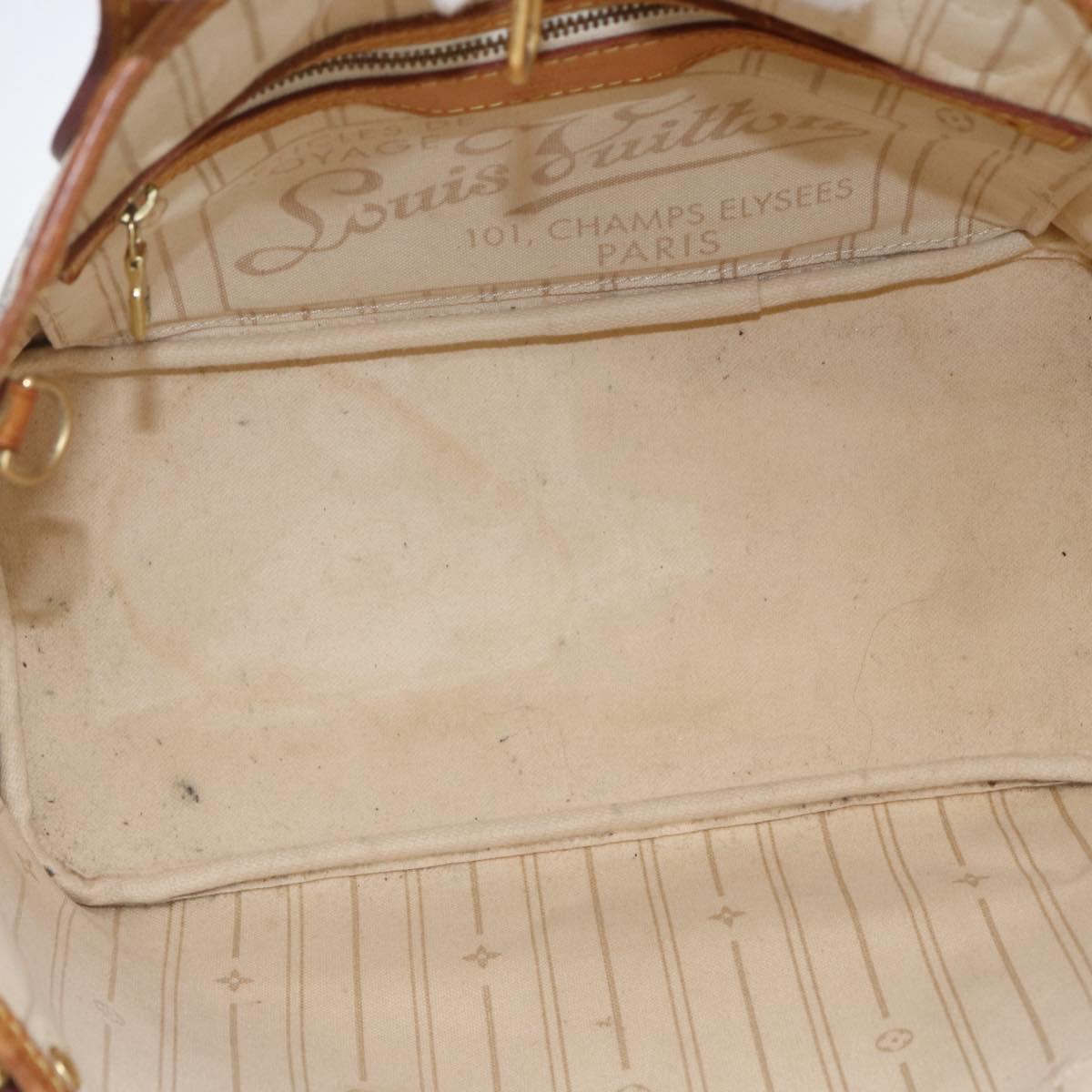 LOUIS VUITTON Damier Azur Neverfull PM Tote Bag N41362 LV Auth ep13282