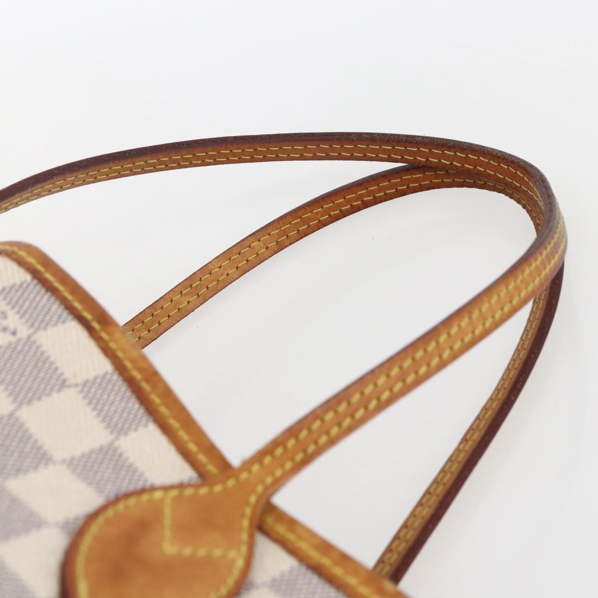 LOUIS VUITTON Damier Azur Neverfull PM Tote Bag N41362 LV Auth ep13282