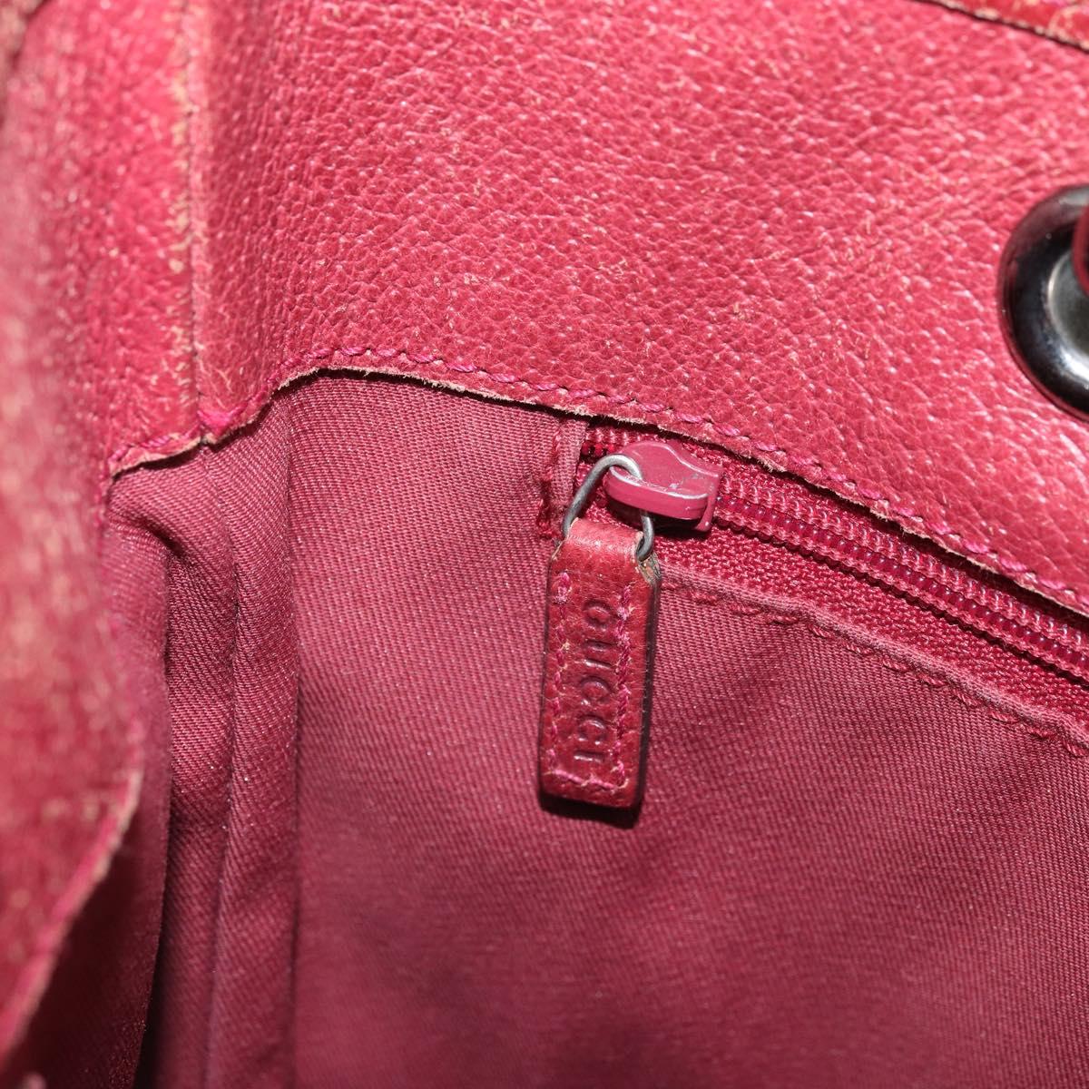 GUCCI GG Canvas Tote Bag Beige Silver 120840 Auth ep13283