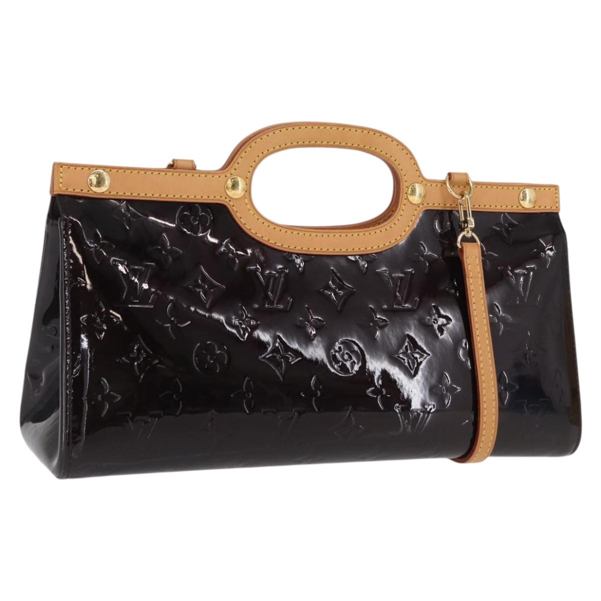 LOUIS VUITTON Monogram Vernis Roxbury Drive Bag Amarante M91995 LV Auth ep13289V