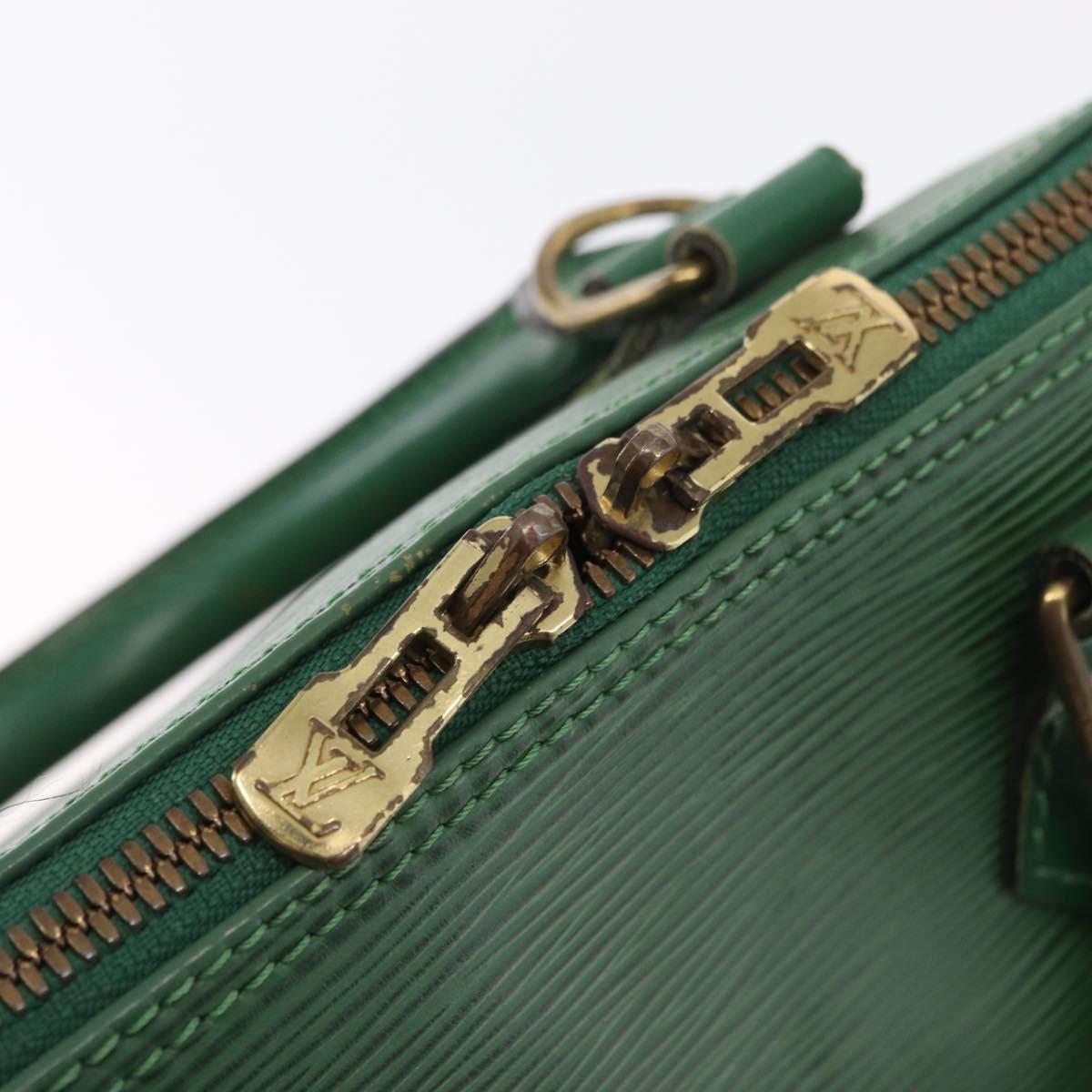 LOUIS VUITTON Epi Alma Hand Bag Borneo Green M52144 LV Auth ep13290