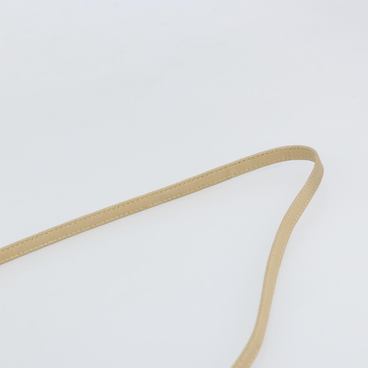 GUCCI Shoulder Bag Leather Beige Gold 007 112 0094 Auth ep13291