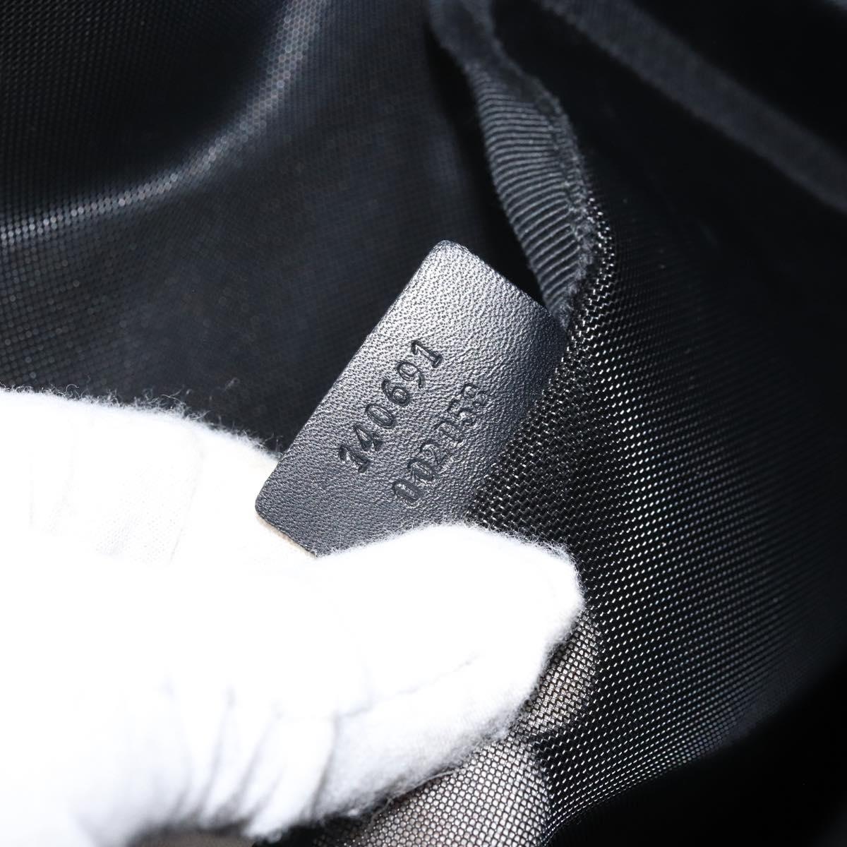 GUCCI Tote Bag Canvas Black 140691 Auth ep13293