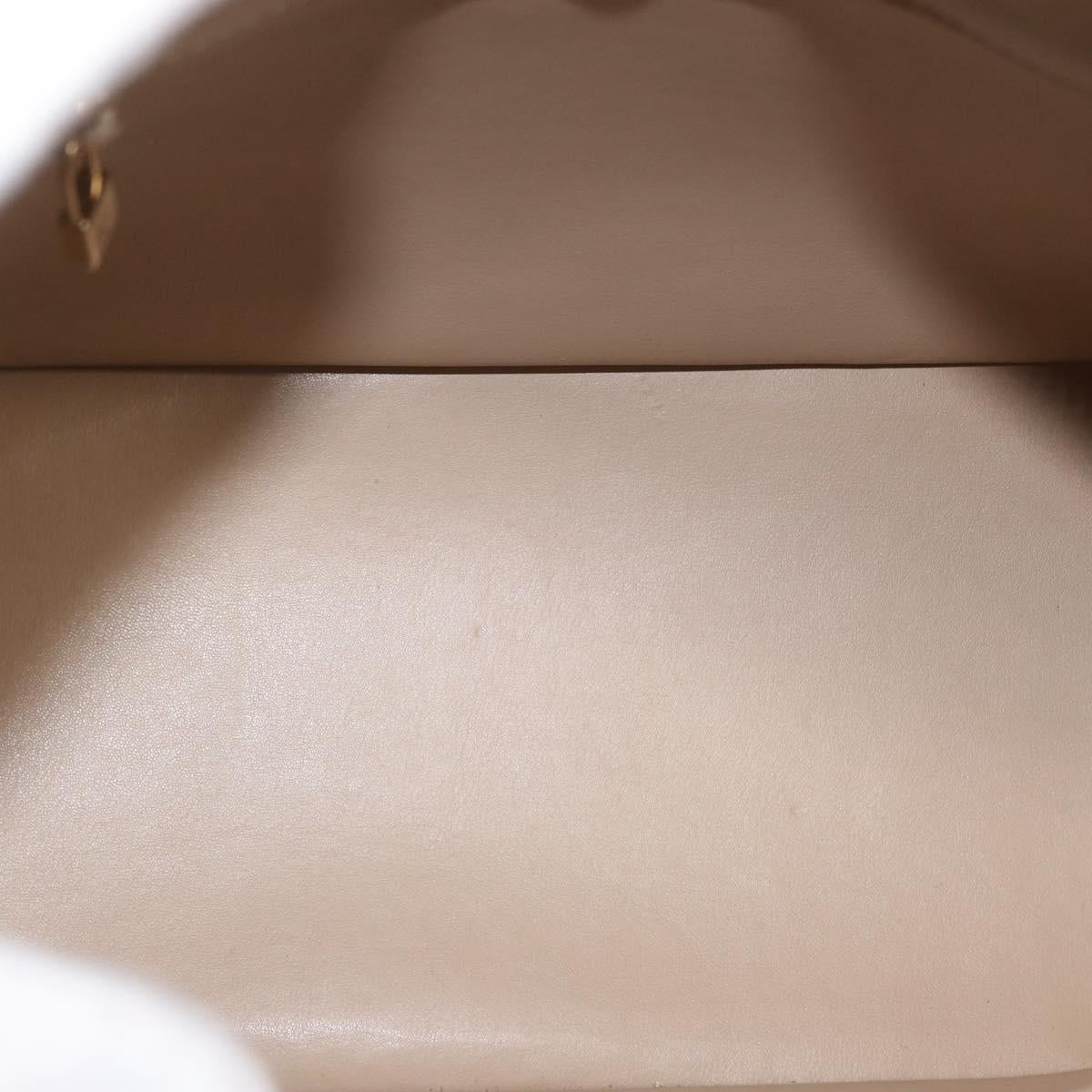 LOUIS VUITTON Monogram Vernis Houston Hand Bag Beige M91004 LV Auth ep13296