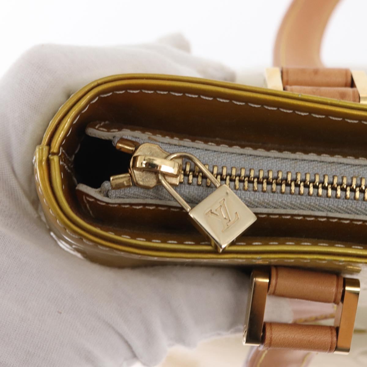 LOUIS VUITTON Monogram Vernis Houston Hand Bag Gris M91053 LV Auth ep13299