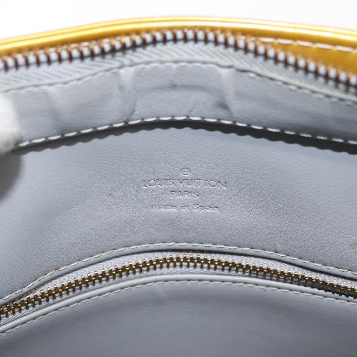 LOUIS VUITTON Monogram Vernis Houston Hand Bag Gris M91053 LV Auth ep13299