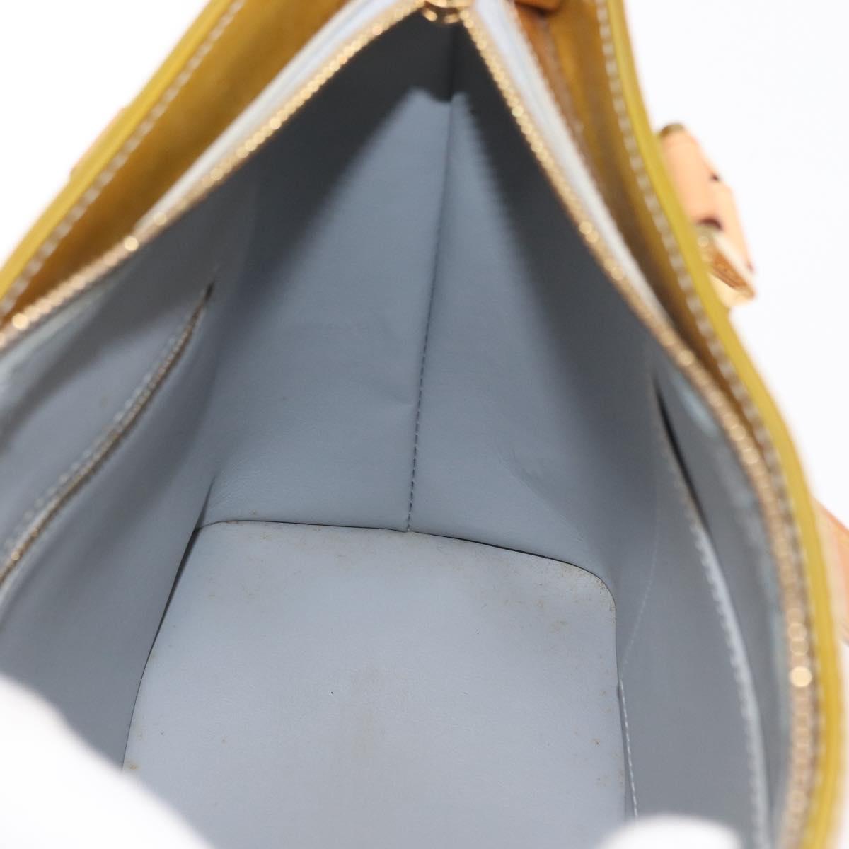 LOUIS VUITTON Monogram Vernis Houston Hand Bag Gris M91053 LV Auth ep13299
