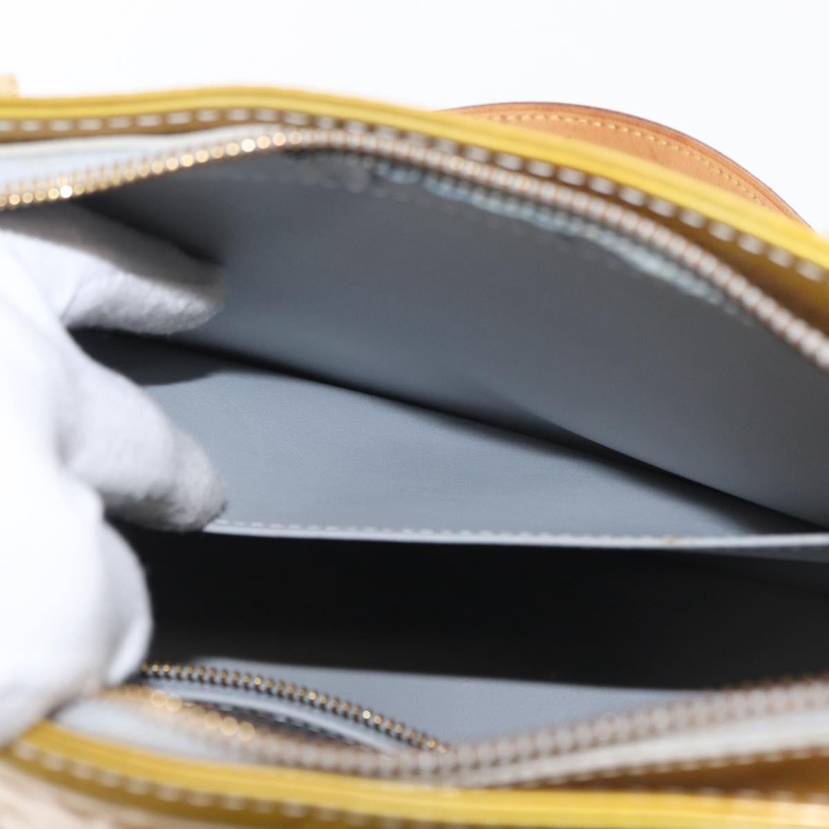 LOUIS VUITTON Monogram Vernis Houston Hand Bag Gris M91053 LV Auth ep13299