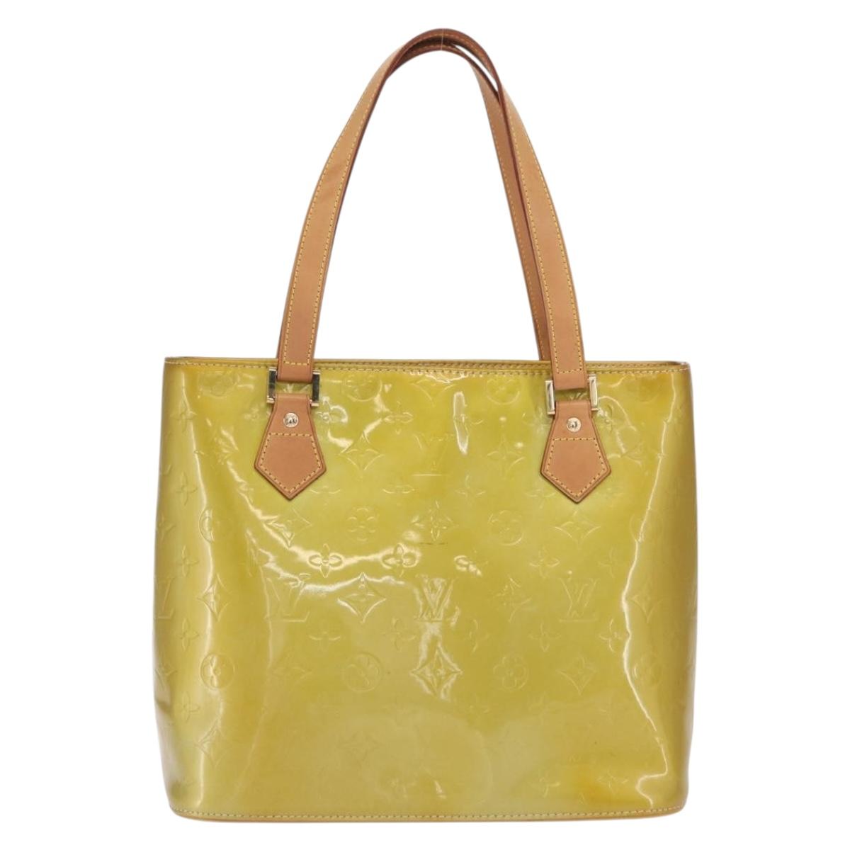 LOUIS VUITTON Monogram Vernis Houston Hand Bag Gris M91053 LV Auth ep13299