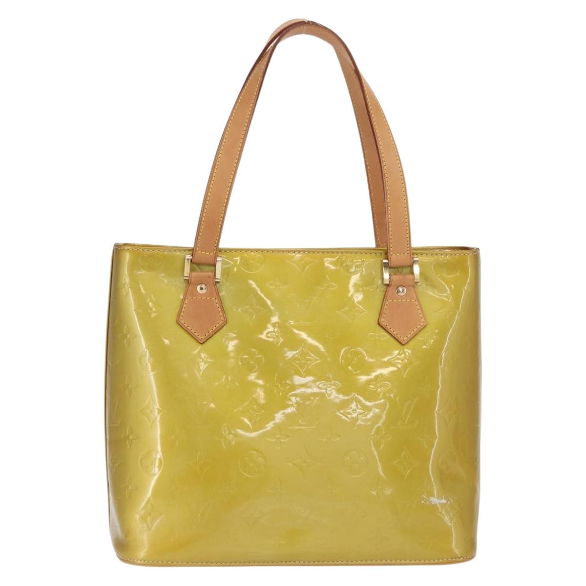 LOUIS VUITTON Monogram Vernis Houston Hand Bag Gris M91053 LV Auth ep13299