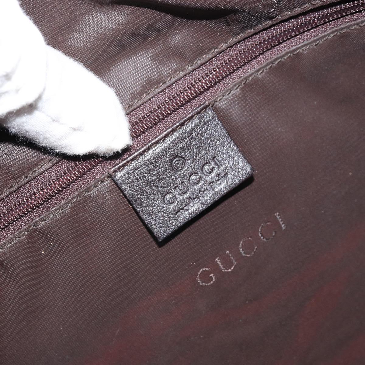 GUCCI GG Canvas Shoulder Bag Black Silver 001 1206 Auth ep13300